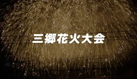 三郷花火大会2025が開催